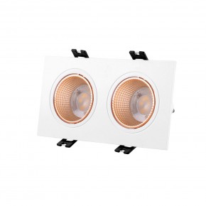 DK3072-WBR Встраиваемый светильник, IP 20, 10 Вт, GU5.3, LED, белый/бронзовый, пластик в Салехарде - salekhard.mebel24.online | фото 1