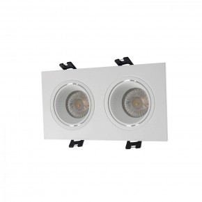 DK3072-WH Встраиваемый светильник, IP 20, 10 Вт, GU5.3, LED, белый/белый, пластик в Салехарде - salekhard.mebel24.online | фото 1