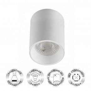 DK3110-WH Светильник накладной IP 20, 10 Вт, GU5.3, LED, белый, пластик в Салехарде - salekhard.mebel24.online | фото 1