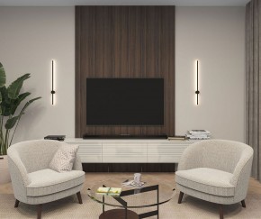 DK5012-BK Бра 800 мм, 3000К, IP20, 7 Вт, черный, алюминий в Салехарде - salekhard.mebel24.online | фото 3