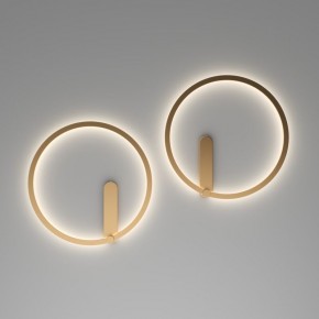 DK5035-SG Бра ROUND со светодиодом, IP20, 24W, 3000/4000/6500K, матовое золото, алюминий в Салехарде - salekhard.mebel24.online | фото 7