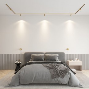 DK5072-SB Бра SHINE WALL со светодиодом, D104*H68, IP20, 3000К, 3W, RA?90, сатинированная латунь, алюминий в Салехарде - salekhard.mebel24.online | фото 4
