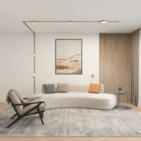 DK5072-SB Бра SHINE WALL со светодиодом, D104*H68, IP20, 3000К, 3W, RA?90, сатинированная латунь, алюминий в Салехарде - salekhard.mebel24.online | фото 5