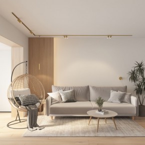 DK5072-SB Бра SHINE WALL со светодиодом, D104*H68, IP20, 3000К, 3W, RA?90, сатинированная латунь, алюминий в Салехарде - salekhard.mebel24.online | фото 8