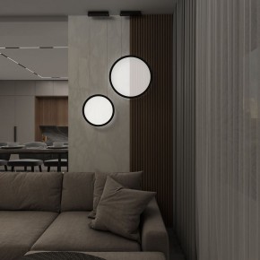 DK6606-BK Подвесной вертикальный светильник Veil со светодиодом H1700 d600 220V 48W 3000-6000K IP20 черный алюминий в Салехарде - salekhard.mebel24.online | фото 7