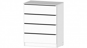 ЭЛЕГАНТ Комод 4 ящика (белый) в Салехарде - salekhard.mebel24.online | фото