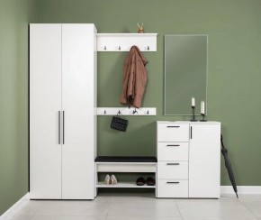 ЭЙР прихожая (модульная) Белый Шагрень в Салехарде - salekhard.mebel24.online | фото