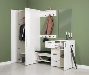 ЭЙР прихожая (модульная) Белый Шагрень в Салехарде - salekhard.mebel24.online | фото 27