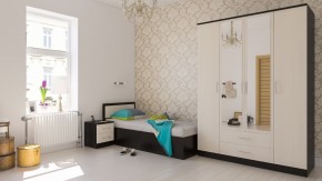Фиеста Кровать 0900, цвет венге/дуб лоредо, ШхГхВ 93,5х203,5х80 см., сп.м. 900х2000 мм., без матраса, основание есть в Салехарде - salekhard.mebel24.online | фото 5