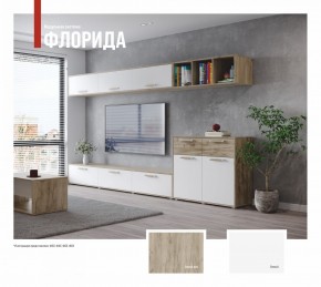ФЛОРИДА Гостиная (модульная) дуб серый/белый в Салехарде - salekhard.mebel24.online | фото
