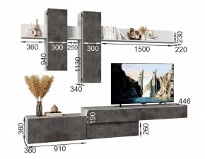 ФРИДА Гостиная (Вотан/Обсидиан) в Салехарде - salekhard.mebel24.online | фото 3