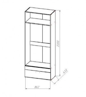 ГЕОМЕТРИЯ ГМТ.04 шкаф в Салехарде - salekhard.mebel24.online | фото 2