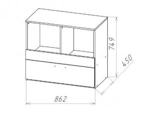 ГЕОМЕТРИЯ ГМТ.08 комод в Салехарде - salekhard.mebel24.online | фото 2