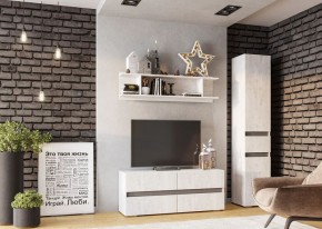 Гостиная Мрия (модульная) Бетон пайн светлый/Графит в Салехарде - salekhard.mebel24.online | фото 9