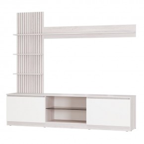 Гостиная Убер ГС-05 (ясень белый/белый) в Салехарде - salekhard.mebel24.online | фото 2