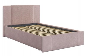 ХЛОЯ Кровать 1200 с основанием (нежно-розовый велюр) в Салехарде - salekhard.mebel24.online | фото