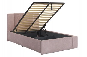 ХЛОЯ Кровать 1200 с ПМ (нежно-розовый велюр) в Салехарде - salekhard.mebel24.online | фото