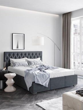 Интерьерная Кровать Октавия Серый 1600х2000 в Салехарде - salekhard.mebel24.online | фото