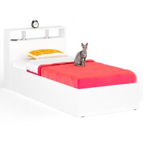 Камелия Кровать 0900, цвет белый, ШхГхВ 93,5х217х78,2 см., сп.м. 900х2000 мм., без матраса, основание есть в Салехарде - salekhard.mebel24.online | фото 1