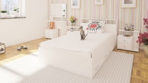 Камелия Кровать с ящиками 1200, цвет белый, ШхГхВ 123,5х217х78,2 см., сп.м. 1200х2000 мм., без матраса, основание есть в Салехарде - salekhard.mebel24.online | фото 6