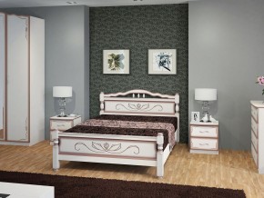 КАРИНА-5 Кровать из массива 1200 (Дуб молочный) в Салехарде - salekhard.mebel24.online | фото