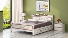КАРИНА-5 Кровать из массива 1600 с 2-мя ящиками в Салехарде - salekhard.mebel24.online | фото 2