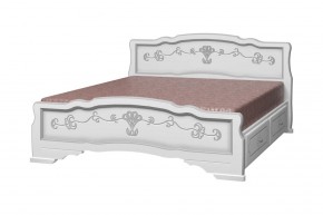 КАРИНА-6 Кровать из массива 1200 с 2-мя ящиками в Салехарде - salekhard.mebel24.online | фото 2