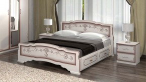 КАРИНА-6 Кровать из массива 1200 с 2-мя ящиками в Салехарде - salekhard.mebel24.online | фото 5