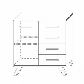 Комод 900 Вега Скандинавия в Салехарде - salekhard.mebel24.online | фото 3