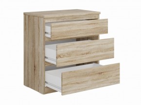 Комод КАСТОР с тремя ящиками, цвет Дуб Сонома в Салехарде - salekhard.mebel24.online | фото 2