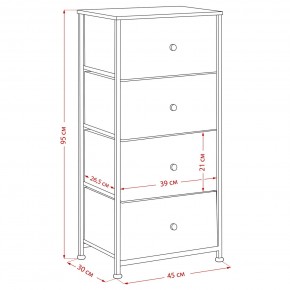 Комод Leset Линкс 4 ящика (МДФ) в Салехарде - salekhard.mebel24.online | фото 12