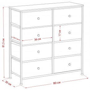 Комод Leset Линкс 8 ящиков (МДФ) в Салехарде - salekhard.mebel24.online | фото 12