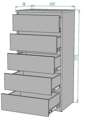 Комод Мальта K132 в Салехарде - salekhard.mebel24.online | фото 2