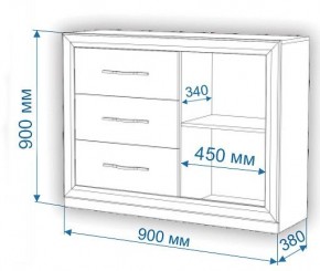 Комод Нобиле Км-120/38 ФГ в Салехарде - salekhard.mebel24.online | фото 2