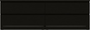 Комод Варма 4Д низкий с четырьмя выдвижными ящиками, цвет ясень черный в Салехарде - salekhard.mebel24.online | фото 2