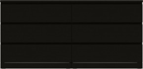 Комод Варма 6Д большой с шестью выдвижными ящиками, цвет ясень черный в Салехарде - salekhard.mebel24.online | фото 2