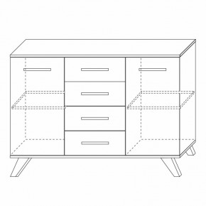 Комодино Вега Скандинавия в Салехарде - salekhard.mebel24.online | фото 3