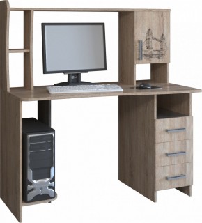 Компьютерный стол КЛ №6.4 (дуб баррик) в Салехарде - salekhard.mebel24.online | фото