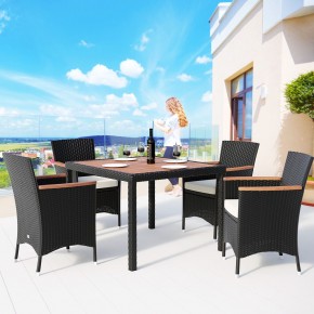 Комплект плетеной мебели  AFM-440 90x90 4Pcs Black (4+1) в Салехарде - salekhard.mebel24.online | фото