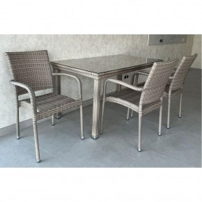 Комплект плетеной мебели T256C/Y376C-W85 Latte (4+1) + подушки на стульях в Салехарде - salekhard.mebel24.online | фото 2