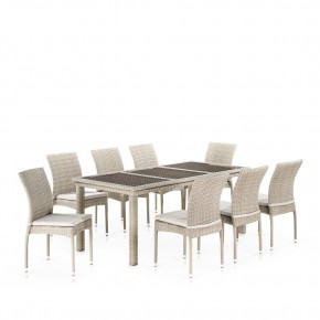 Комплект плетеной мебели T365/Y380C-W85 Latte (8+1) + подушки в Салехарде - salekhard.mebel24.online | фото 1