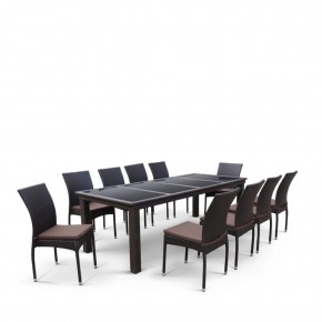 Комплект плетеной мебели T438/Y380A-W53 Brown (10+1) в Салехарде - salekhard.mebel24.online | фото 2