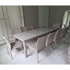 Комплект плетеной мебели T438/Y380C-W85 Latte (10+1) + подушки в Салехарде - salekhard.mebel24.online | фото 3