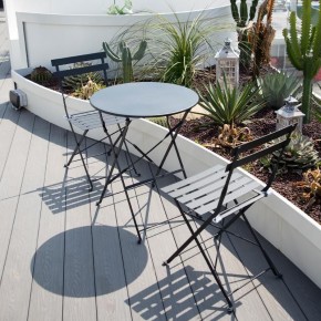 Комплект садовой мебели OTS-001R (стол + 2 стула) металл в Салехарде - salekhard.mebel24.online | фото 2