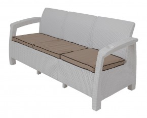 Комплект уличной мебели Yalta Premium Terrace Triple Set (Ялта) белый (+подушки под спину) в Салехарде - salekhard.mebel24.online | фото 2