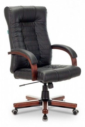 Кресло для руководителя KB-10WALNUT/B/LEATH в Салехарде - salekhard.mebel24.online | фото