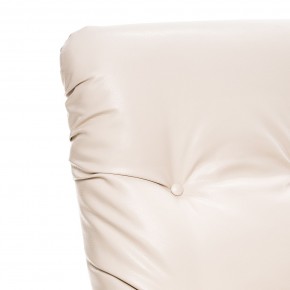 Кресло-качалка Модель 67 Венге текстура, к/з Varana cappuccino в Салехарде - salekhard.mebel24.online | фото 5