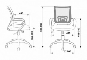 Кресло компьютерное CH-695N/R/TW-11 в Салехарде - salekhard.mebel24.online | фото 6