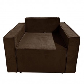 Кресло-кровать Принц КК1-ВК (велюр коричневый) в Салехарде - salekhard.mebel24.online | фото