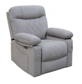Кресло-реклайнер БРИСТОЛЬ (ткань светло-серый) в Салехарде - salekhard.mebel24.online | фото 2